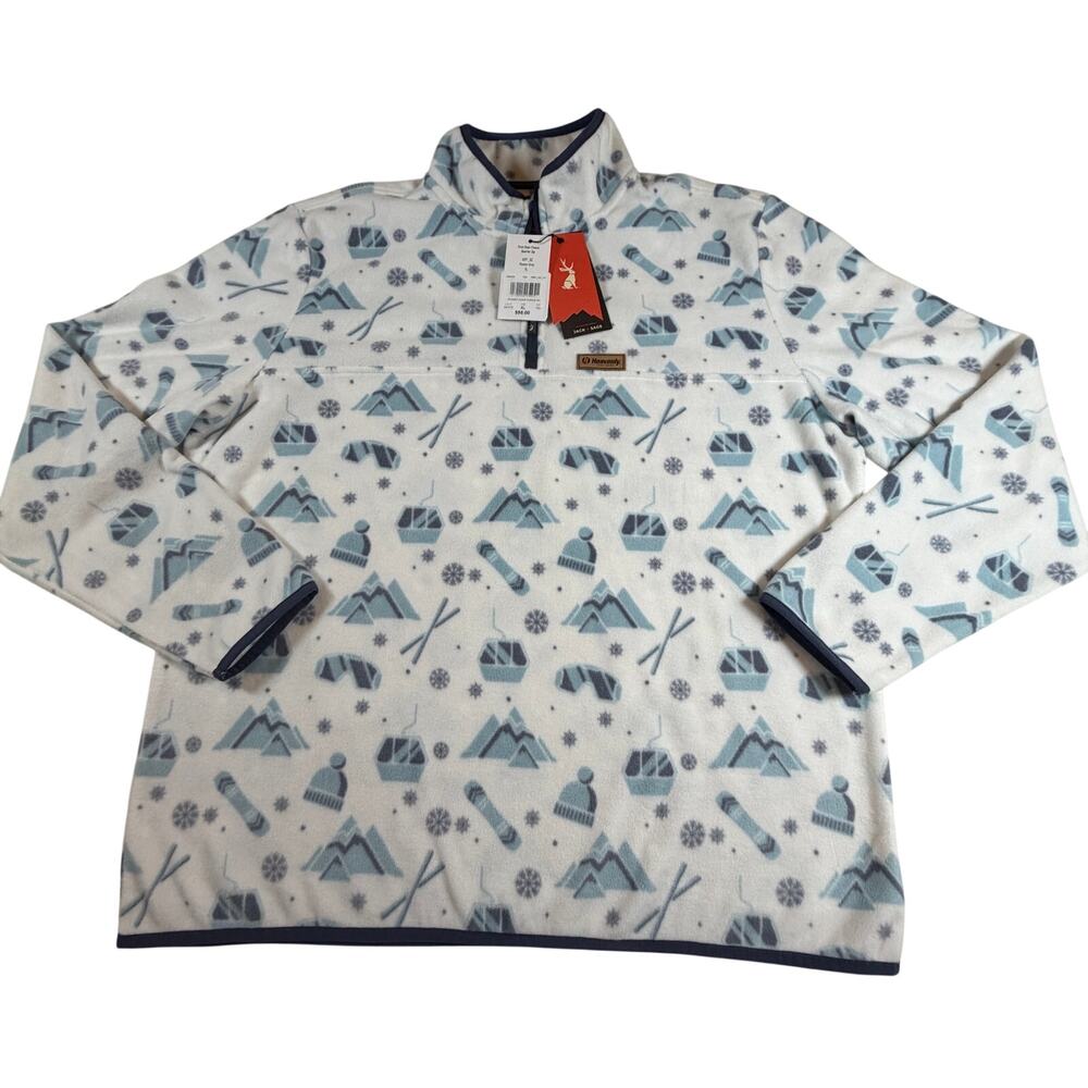 NWT Jack + Sage First Chair Fleece Quarter Zip Heavenly Ski Resort Lake Tahoe XL